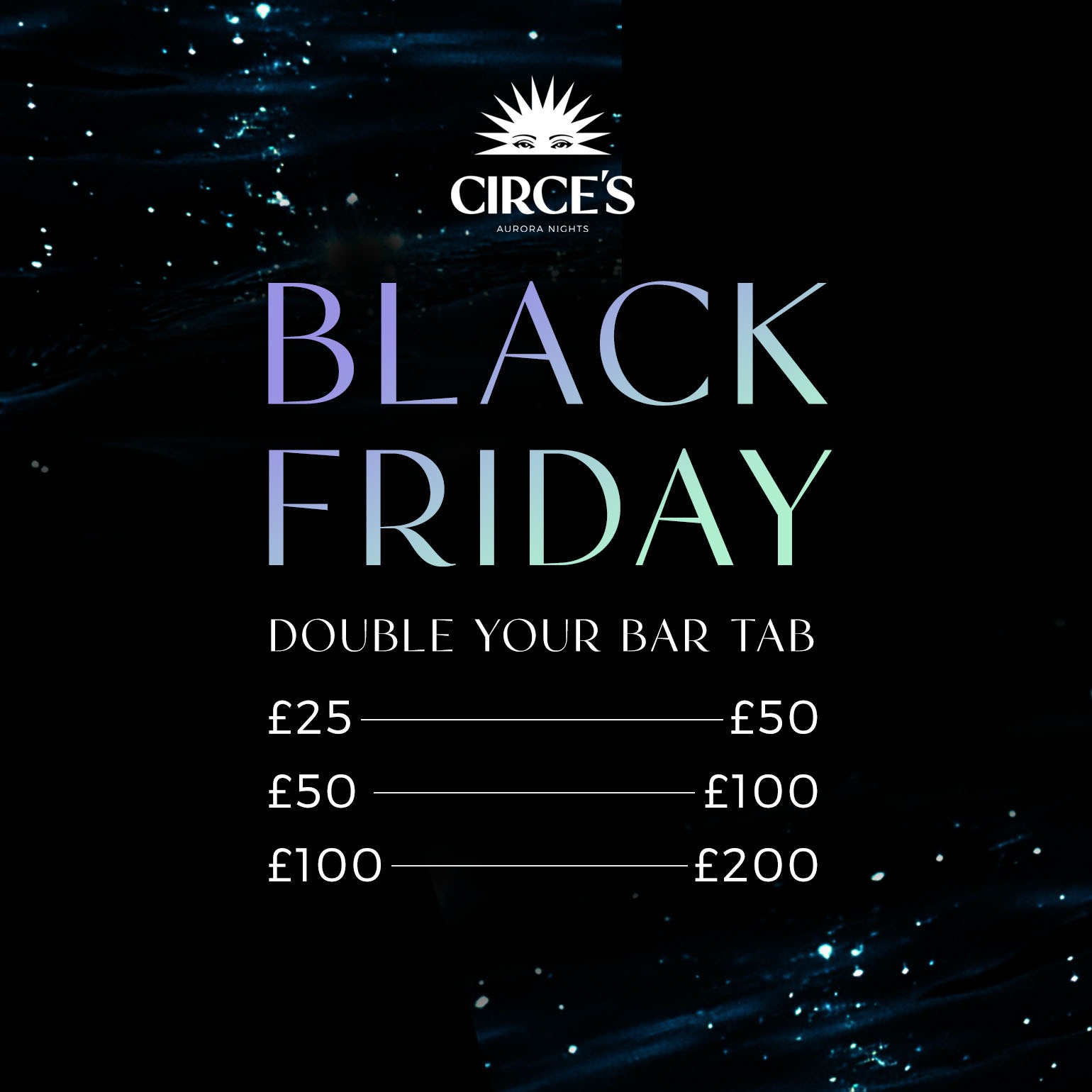 Circe's Rooftop Bar Waterloo - Black Friday