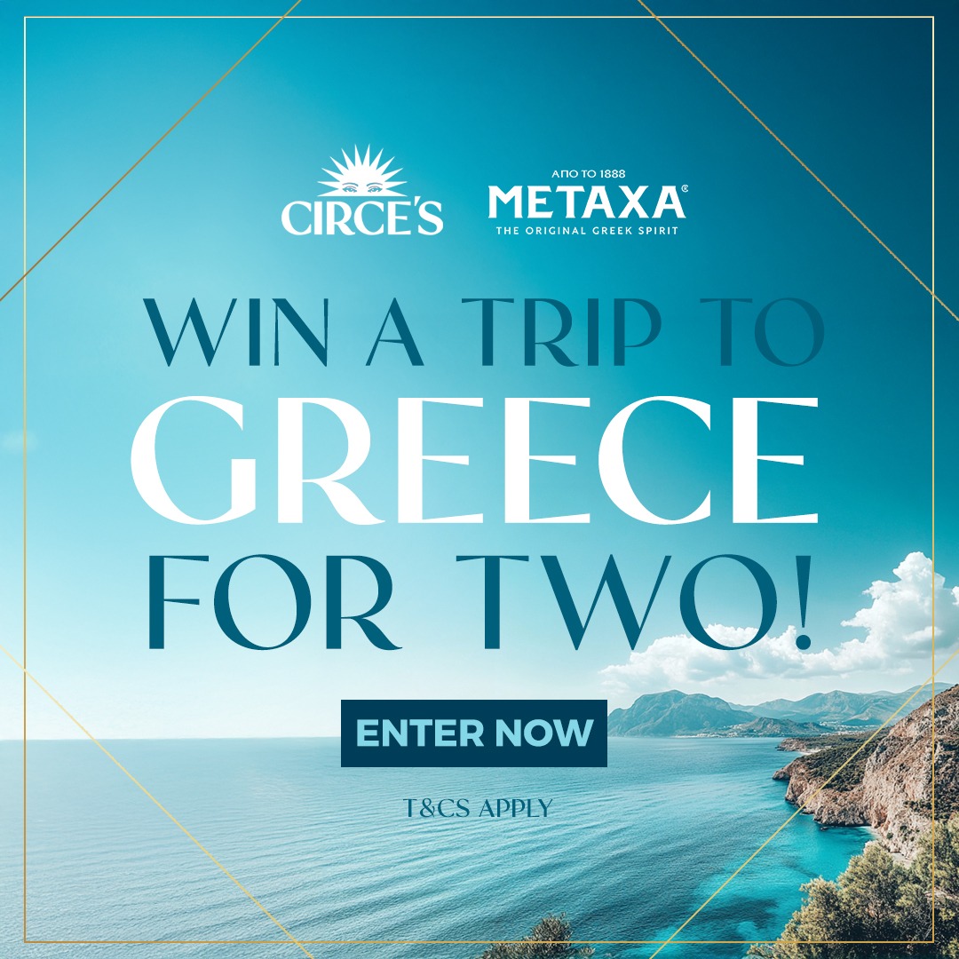 Win A Trip to Greece - Circes Rooftop Bar Waterloo